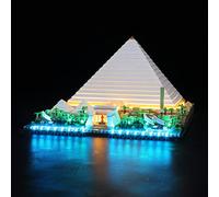 LIGHTAILING Kit d'éclairage LED pour Lego-21058 Grande Pyramide de Gizeh Modèle de Blocs de Construction - Jeu de lumière LED Compatible avec Le modèle Lego (n'inclut Pas Le modèle Lego)