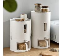 Lightakai Distributeur De Céréales 6 Kg Pour Aliments Secs Riz Céréales Stockage Récipient À Riz Rotatif Avec Graduation