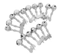 LIGHTAOTAO 10 Pièces Lot de Cloches de Acier Inoxydable avec Alarme Sonore Chute pour de Mer Détecteur de Touche Pratique pour Sorties Activités Extérieures