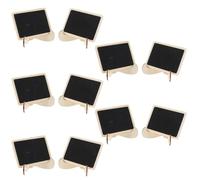 LIGHTAOTAO 10 Pièces Mini Tableau Noir en Bois, Mini-tableau D'affichage, Rectangulaire et Cœur, Bois, Écriture de संदेश, Écriture de Notice, Déco de Table, Photo Prop, pour Décoration