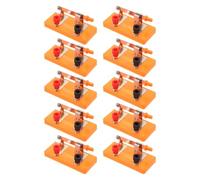 LIGHTAOTAO 10 Pièces Single Pole Circuit Switches For School Lab Manual Off Control Insulated Student Teaching Switch Safe Electrical Experiment Tool For Physics Education