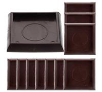 LIGHTAOTAO 12 Pièces Butées Antidérapantes en Plastique pour Pied de Chaise Multifonction, Résistance à l'usure, Protection pour Chaises de Salle à Manger et Canapés