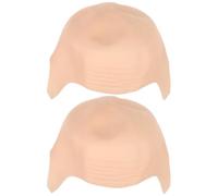 LIGHTAOTAO 2 Pièces Coiffe et Compatible Maquillage Respirante de Tête en Caoutchouc Beige Aspect Réaliste et Halloween pour Adultes pour Drames