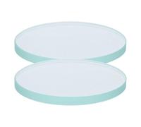 LIGHTAOTAO 2 Pièces Couvercle de Compteur D'eau Transparent Remplacement Vitre du Compteur D'eau Verre Rond et Jauge D'eau Applications Résidentielles et Commerciales