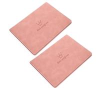 LIGHTAOTAO 2 Pièces Porte-documents pour Bébé, Couverture de Certificat de Naissance en Cuir Rose, Fine et Imperméable, pour Documents D’hôpital et Dossiers Vitaux, Voyage et Sorties