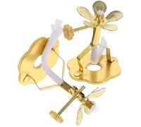 LIGHTAOTAO 2 Pièces Porte-mèches Ajustables en Alliage pour Lampes à Huile, Support Petit Format Fonction Multi-Usage, pour Fournitures de Bouddha et Lampes Lotus à Flamme Continue