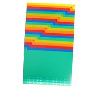 LIGHTAOTAO 20 pièces Diviseurs de Classeurs Intercalaires Détachables pour Rangement de Documents Index Colorés avec Onglets Écrits pour Organisation Rapide