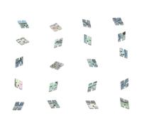 LIGHTAOTAO 20pcs Points D'incrustation en Nacre Verte pour Touche de Guitare et Mandoline, Diamètre 5x9mm, Accessoires pour Travail D'incrustation sur Touche