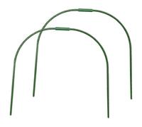 LIGHTAOTAO 2pcs Arceaux de Serrage en Acier Vert Résistants pour Protection des Plantes en Extérieur, Forme Arche, pour Balcon et Porte en Hiver