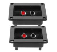 LIGHTAOTAO 2pcs Bornes de Haut-Parleur en Alliage et Abs, Plaque de Connexion Facile à Installer pour Équipement Audio et Home Cinéma
