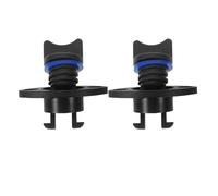 LIGHTAOTAO 2pcs Bouchons de Vidange pour Kayak et Bateau en Nylon Noir, Fermeture Étanche, Compatibles Radeau et Annexe, Accessoires de Pêche Pratiques