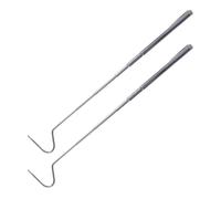LIGHTAOTAO 2pcs Hameçon Serpent en Acier Inoxydable 71cm Poignée Ergonomique et Design Rétractable, Outil Pratique pour Attraper Serpents en Milieu Sauvage