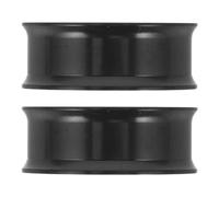 LIGHTAOTAO 2pièces Écarteurs Oreilles Acier Inoxydable Noir Spirale Creuse Confortable et Légère Boucles Oreilles Plug Expansion pour Hommes et Femmes