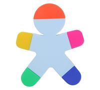 LIGHTAOTAO 3 Pièces Fluorescents Forme Mignonne en Plastique Pointe Biseautée Usage Polyvalent et Marquage Précis pour Étudiants en Étude ou Loisirs Créatifs