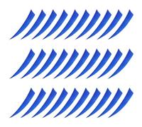 LIGHTAOTAO 30 Pièces Queue de Flèches en Plume de Dinde Bleu, Accessoire Pratique pour Tir à Arc, Stabilise Le Vol Flèche, pour L'entraînement