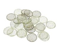 LIGHTAOTAO 30Pcs Expansion Discs for Binder Plastic Binding Discs 35mm Rounded Heart Hole Smooth Surface Convenient to Storage for Office School Planner