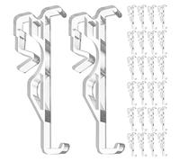 LIGHTAOTAO 30pièces Clips Plastique Transparent pour Cantonnière de Store Vertical Clips Cachés pour Stores et Rideaux Maintien Fiable et Réglage Lumineux Polyvalent