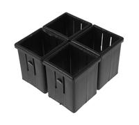 LIGHTAOTAO 4 pièces Kit de Manchons Adaptateurs Plastique pour Tubes Carrés Accessoire Fitness Compatible avec Divers Équipements et Léger Protège et Stabilise Les Machines de Musculation