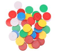 LIGHTAOTAO 40 Pièces Jetons Ronds en Plastique 25mm Deux Couleurs pour Comptage Mathématique Garçon et Filles, Outils Éducatifs pour t Apprentissage Ludique