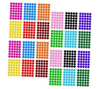 LIGHTAOTAO 420 pièces Gommettes Rondes Multicolores Autocollantes Étiquettes Adhésives pour Classement Bureau Maison Organisation