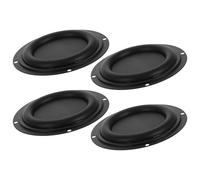 LIGHTAOTAO 4pcs Bass Speaker Diaphragm Plates Passive Radiator - Round Rubber Membranes for Woofer Audio Use in Portable Systems and Cars