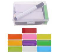 LIGHTAOTAO 60pièces Étiquettes Magnétiques Effaçables Colorées Cartes Réutilisables pour Tableaux Blancs Scolaires et Bureaux Nominatifs et Repositionnables pour Organisation
