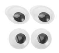 LIGHTAOTAO 6pcs Yeux Mobiles Auto-adhésifs Extra-Larges 100mm en Plastique et Papier pour Coffrets de Poupées et Décoration de Porte Facile à Coller pour Travaux Manuels