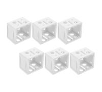 LIGHTAOTAO 6pièces Lot de Supports de Fixation pour Stores Pouce Blanc Montage Boîte pour Stores Vénitiens Compatible Cadres Fenêtres Installation Facile et Robuste