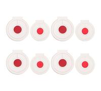LIGHTAOTAO 8 Pièces Cibles de Tir en Microfibre Épaisses à 3 Couches, Cibles D'entraînement Polyvalentes Blanches Centre Rouge, Faciles à Ranger pour Entraînement en Extérieur