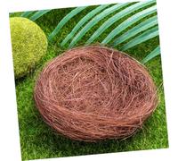 LIGHTAOTAO 8 pièces Nid Oiseau Artificiel Mousse Naturelle pour Décoration Jardin et Intérieur Nid Faux Rustique pour Petits Oiseaux Accessoire Polyvalent Fête et Pâques