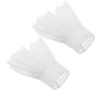 LIGHTAOTAO Accessoire de manche de chemise factice 2pcs blanc polyester avec protection solaire pour vestes et pulls lors de sorties décontractées