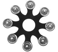 LIGHTAOTAO Accessoire Tambourin Hihat Cloche de Cymbale Batterie Superposition Améliorée Finition Acier pour Percussionnistes Populaires Scène et Répétition