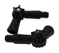 LIGHTAOTAO Adaptateur d'angle 2 pièces pour manche télescopique en plastique, embouts filetés universels pour balai à franges, accessoires pour nettoyage de fenêtres difficiles d'accès et