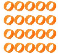 LIGHTAOTAO Anneaux de Préhension Accessoires Antidérapants 20 Orange en Silicone pour Stabilité Sécurisée pour Bougies Coniques Adaptés aux Bases de Bougies et Surfaces de Meubles