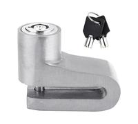 LIGHTAOTAO Antivol de Frein à Disque pour Moto et Scooter en Alliage Solide Argenté Serrure Antivol Compacte et Résistante Protection Sécurité pour Vélo et Deux-Roues Accessoire pour