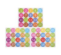 LIGHTAOTAO Autocollants Numérotés Ronds pour Calendriers et Agendas, 3 Feuilles de Stickers Colorés, Adhésif Puissant, pour Organisation de Cybercafés et Bureaux