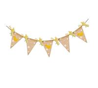 LIGHTAOTAO Bannière Guirlande Lin à Fanions Décoratifs pour Fête Anniversaire Garçon Fille et Maternelle Bannière de Décoration Toile de Jute pour Chambre Garçon Fille et Fête
