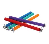 LIGHTAOTAO Bâtonnets de Broyage Système Disque Intégré Lot de 5 en Bois Perchoir Support pour Exercice et Station Debout Couleur Aléatoire pour Perroquets pour Petits Oiseaux