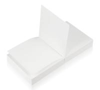 LIGHTAOTAO Bloc-notes Blanc Non Adhésif Carré 400 Feuilles en Papier, Pages Détachables pour Bureau et Étude, Utilisation Polyvalente et Pratique Maison