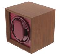 LIGHTAOTAO Boîte à Montre Automatique et Mousse Mémoire en Bois Marron Remontoir 3 Vitesses Réglables pour Protéger et Prévenir Les Rayures, Présent Fêtes