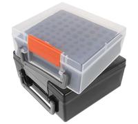 LIGHTAOTAO Boîte de Rangement Poignée Solide pour Piles AAA et AA en Plastique avec Compartiments Catégorisés et Verrouillage Sécurisé et Recyclage pour Gestion Immobilière