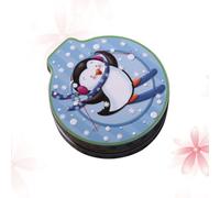 LIGHTAOTAO Boîte Ronde en Fer-blanc à Bonbons Motif de Noël, Boîte à Biscuits Délicate et Fonctionnelle pour Fêtes de Noël et Mariages