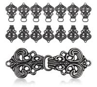 LIGHTAOTAO Boucles Vintage Ajourées en Alliage, Petites Fermoirs pour Manteau et Cape Style Chinois, Décorations pour Cardigan et Châle, Accessoires Couture Raffinés