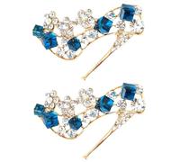 LIGHTAOTAO Broche à Talon Haut et Compacte Colorée en Alliage de Zinc avec Cristaux Imitation, Lot de 2 Pièces, Facile à Porter pour Vêtements et Paquet Chics