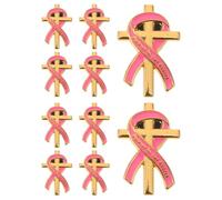 LIGHTAOTAO Broche Commémorative en Alliage Léger avec Croix et Ruban Finition Lisse et Élégante Robuste pour Femmes et Hommes Pour funérailles et Rassemblements Mémoriels