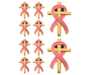 LIGHTAOTAO Broche Commémorative en Alliage Léger avec Croix et Ruban Finition Lisse et Élégante Robuste pour Femmes et Hommes Pour funérailles et Rassemblements Mémoriels