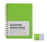 LIGHTAOTAO Carnet de Mots de Passe A6 à Spirale avec Onglets D'index, Écriture Confortable, Papier Pp, pour Organisation Quotidienne des Mots de Passe et Adresses à Domicile