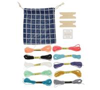 LIGHTAOTAO Cartes de Tissage en Papier Légères et Portables Navette, Kit de Tissage pour Garçon et Filles, Paquet de Rangement en Tissu, pour Bricolage et Artisanat DIY