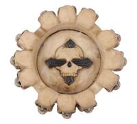 LIGHTAOTAO Cendrier en Résine Forme de Crâne Style Vintage Sombre, Décoratif et Résistant Déformation, pour Bureau ou Maison, Décoration Originale pour Fêtes