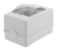 LIGHTAOTAO Coffret Électrique Étanche Ip65 à 2 Voies en ABS avec Fenêtre Transparente, Boîte de Distribution pour Atelier et Jardin, Protection Contre l'Usure et Sécurité